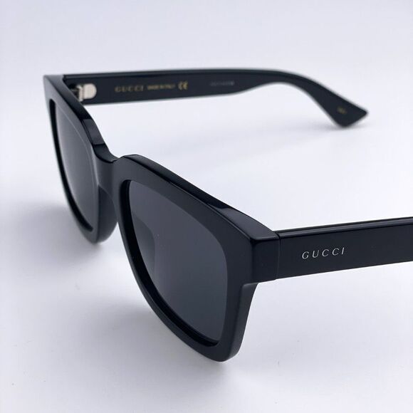 NEW GUCCI WEB GG0001SN 001 Black Smoke Square Men Sunglasses main image 10